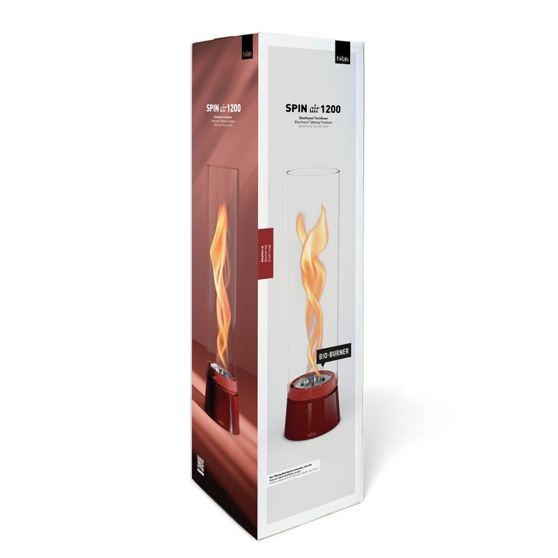 SPIN air 1200 Tischfeuer Emaille rot