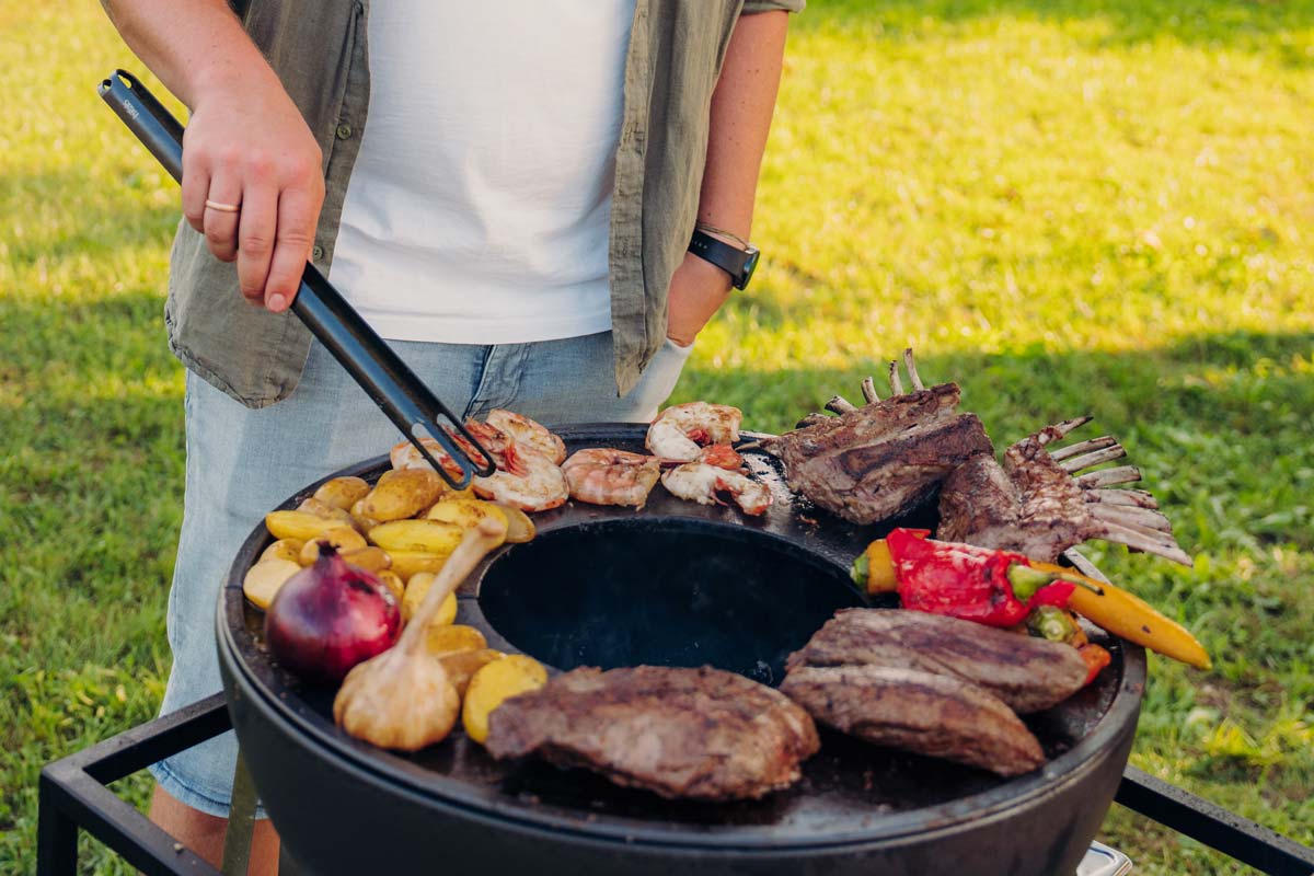 BBQ-Tool-Set schwarz (3-teilig)