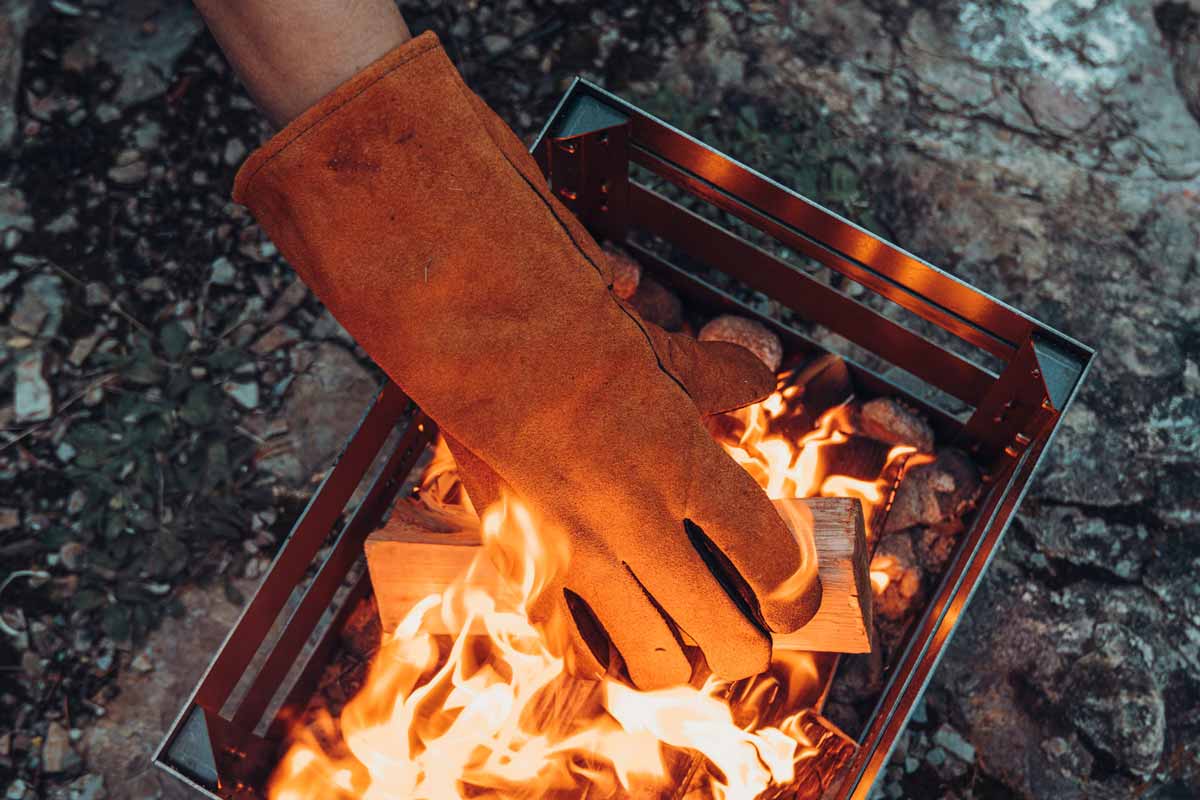 Feuerhandschuhe Leder 1 Paar